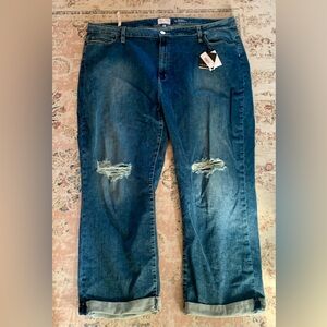 Lola Blue Distressed Mom Jeans